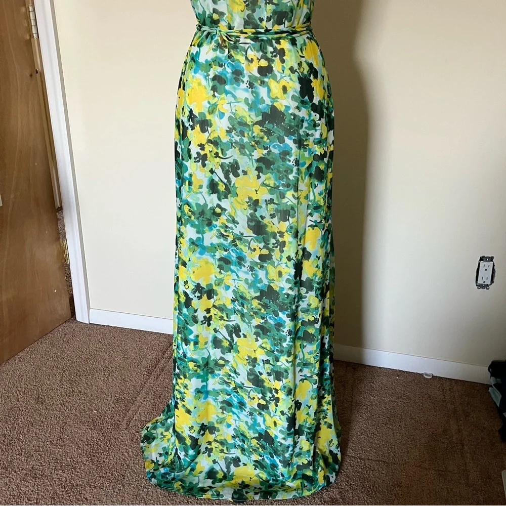 House of Harlow 1960 x Revolve Novia Maxi Dress in Kelly Green Floral size XS - Picture 7 of 13